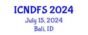 International Conference on Nutrition, Dietetics and Food Science (ICNDFS) July 15, 2024 - Bali, Indonesia