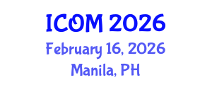 International Conference on Obesity and Metabolism (ICOM) February 16, 2026 - Manila, Philippines International Conference on Obesity and Metabolism (ICOM) February 16, 2026 - Manila, Philippines