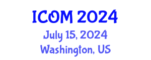 International Conference on Obesity Medicine (ICOM) July 15, 2024 - Washington, United States