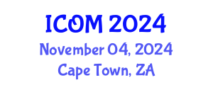 International Conference on Obesity Medicine (ICOM) November 04, 2024 - Cape Town, South Africa