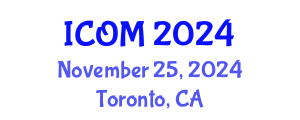 International Conference on Obesity Medicine (ICOM) November 25, 2024 - Toronto, Canada