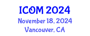 International Conference on Obesity Medicine (ICOM) November 18, 2024 - Vancouver, Canada