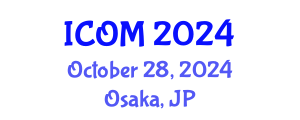 International Conference on Obesity Medicine (ICOM) October 28, 2024 - Osaka, Japan