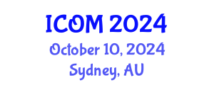 International Conference on Obesity Medicine (ICOM) October 10, 2024 - Sydney, Australia