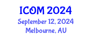 International Conference on Obesity Medicine (ICOM) September 12, 2024 - Melbourne, Australia