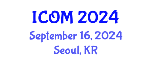 International Conference on Obesity Medicine (ICOM) September 16, 2024 - Seoul, Republic of Korea
