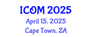 International Conference on Obesity Medicine (ICOM) April 15, 2025 - Cape Town, South Africa