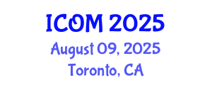 International Conference on Obesity Medicine (ICOM) August 09, 2025 - Toronto, Canada