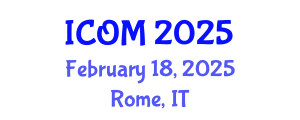 International Conference on Obesity Medicine (ICOM) February 18, 2025 - Rome, Italy