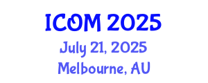 International Conference on Obesity Medicine (ICOM) July 21, 2025 - Melbourne, Australia