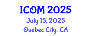 International Conference on Obesity Medicine (ICOM) July 15, 2025 - Quebec City, Canada