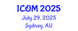 International Conference on Obesity Medicine (ICOM) July 29, 2025 - Sydney, Australia