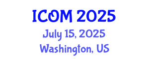 International Conference on Obesity Medicine (ICOM) July 15, 2025 - Washington, United States