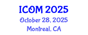 International Conference on Obesity Medicine (ICOM) October 28, 2025 - Montreal, Canada