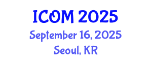 International Conference on Obesity Medicine (ICOM) September 16, 2025 - Seoul, Republic of Korea