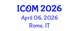 International Conference on Obesity Medicine (ICOM) April 06, 2026 - Rome, Italy International Conference on Obesity Medicine (ICOM) April 06, 2026 - Rome, Italy
