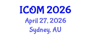 International Conference on Obesity Medicine (ICOM) April 27, 2026 - Sydney, Australia International Conference on Obesity Medicine (ICOM) April 27, 2026 - Sydney, Australia
