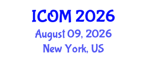 International Conference on Obesity Medicine (ICOM) August 09, 2026 - New York, United States International Conference on Obesity Medicine (ICOM) August 09, 2026 - New York, United States