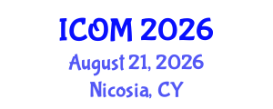International Conference on Obesity Medicine (ICOM) August 21, 2026 - Nicosia, Cyprus International Conference on Obesity Medicine (ICOM) August 21, 2026 - Nicosia, Cyprus