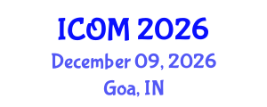 International Conference on Obesity Medicine (ICOM) December 09, 2026 - Goa, India International Conference on Obesity Medicine (ICOM) December 09, 2026 - Goa, India