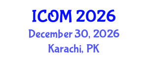 International Conference on Obesity Medicine (ICOM) December 30, 2026 - Karachi, Pakistan International Conference on Obesity Medicine (ICOM) December 30, 2026 - Karachi, Pakistan