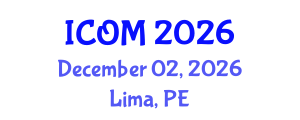 International Conference on Obesity Medicine (ICOM) December 02, 2026 - Lima, Peru International Conference on Obesity Medicine (ICOM) December 02, 2026 - Lima, Peru