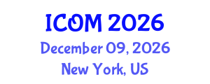 International Conference on Obesity Medicine (ICOM) December 09, 2026 - New York, United States International Conference on Obesity Medicine (ICOM) December 09, 2026 - New York, United States