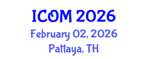 International Conference on Obesity Medicine (ICOM) February 02, 2026 - Pattaya, Thailand International Conference on Obesity Medicine (ICOM) February 02, 2026 - Pattaya, Thailand