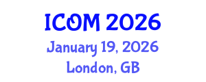 International Conference on Obesity Medicine (ICOM) January 19, 2026 - London, United Kingdom