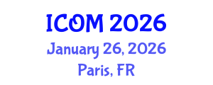 International Conference on Obesity Medicine (ICOM) January 26, 2026 - Paris, France International Conference on Obesity Medicine (ICOM) January 26, 2026 - Paris, France