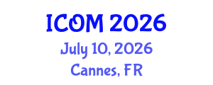International Conference on Obesity Medicine (ICOM) July 10, 2026 - Cannes, France International Conference on Obesity Medicine (ICOM) July 10, 2026 - Cannes, France
