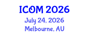 International Conference on Obesity Medicine (ICOM) July 24, 2026 - Melbourne, Australia International Conference on Obesity Medicine (ICOM) July 24, 2026 - Melbourne, Australia