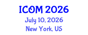 International Conference on Obesity Medicine (ICOM) July 10, 2026 - New York, United States International Conference on Obesity Medicine (ICOM) July 10, 2026 - New York, United States