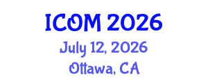 International Conference on Obesity Medicine (ICOM) July 12, 2026 - Ottawa, Canada International Conference on Obesity Medicine (ICOM) July 12, 2026 - Ottawa, Canada