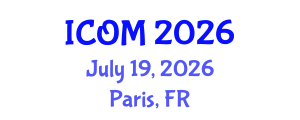 International Conference on Obesity Medicine (ICOM) July 19, 2026 - Paris, France International Conference on Obesity Medicine (ICOM) July 19, 2026 - Paris, France