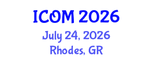 International Conference on Obesity Medicine (ICOM) July 24, 2026 - Rhodes, Greece International Conference on Obesity Medicine (ICOM) July 24, 2026 - Rhodes, Greece
