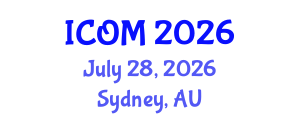 International Conference on Obesity Medicine (ICOM) July 28, 2026 - Sydney, Australia International Conference on Obesity Medicine (ICOM) July 28, 2026 - Sydney, Australia
