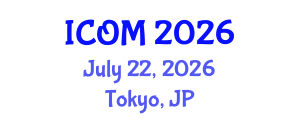 International Conference on Obesity Medicine (ICOM) July 22, 2026 - Tokyo, Japan International Conference on Obesity Medicine (ICOM) July 22, 2026 - Tokyo, Japan