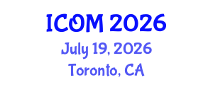 International Conference on Obesity Medicine (ICOM) July 19, 2026 - Toronto, Canada International Conference on Obesity Medicine (ICOM) July 19, 2026 - Toronto, Canada