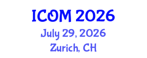 International Conference on Obesity Medicine (ICOM) July 29, 2026 - Zurich, Switzerland International Conference on Obesity Medicine (ICOM) July 29, 2026 - Zurich, Switzerland