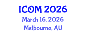 International Conference on Obesity Medicine (ICOM) March 16, 2026 - Melbourne, Australia International Conference on Obesity Medicine (ICOM) March 16, 2026 - Melbourne, Australia