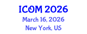 International Conference on Obesity Medicine (ICOM) March 16, 2026 - New York, United States International Conference on Obesity Medicine (ICOM) March 16, 2026 - New York, United States