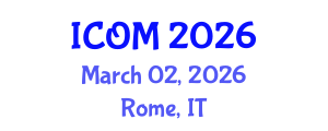 International Conference on Obesity Medicine (ICOM) March 02, 2026 - Rome, Italy International Conference on Obesity Medicine (ICOM) March 02, 2026 - Rome, Italy