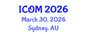 International Conference on Obesity Medicine (ICOM) March 30, 2026 - Sydney, Australia International Conference on Obesity Medicine (ICOM) March 30, 2026 - Sydney, Australia
