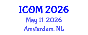 International Conference on Obesity Medicine (ICOM) May 11, 2026 - Amsterdam, Netherlands International Conference on Obesity Medicine (ICOM) May 11, 2026 - Amsterdam, Netherlands