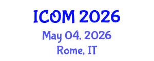 International Conference on Obesity Medicine (ICOM) May 04, 2026 - Rome, Italy International Conference on Obesity Medicine (ICOM) May 04, 2026 - Rome, Italy