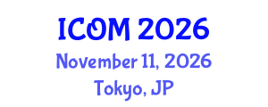International Conference on Obesity Medicine (ICOM) November 11, 2026 - Tokyo, Japan International Conference on Obesity Medicine (ICOM) November 11, 2026 - Tokyo, Japan