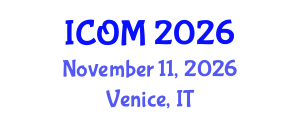 International Conference on Obesity Medicine (ICOM) November 11, 2026 - Venice, Italy International Conference on Obesity Medicine (ICOM) November 11, 2026 - Venice, Italy