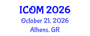 International Conference on Obesity Medicine (ICOM) October 21, 2026 - Athens, Greece International Conference on Obesity Medicine (ICOM) October 21, 2026 - Athens, Greece