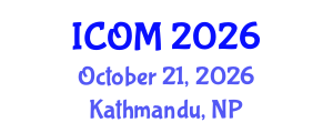 International Conference on Obesity Medicine (ICOM) October 21, 2026 - Kathmandu, Nepal International Conference on Obesity Medicine (ICOM) October 21, 2026 - Kathmandu, Nepal